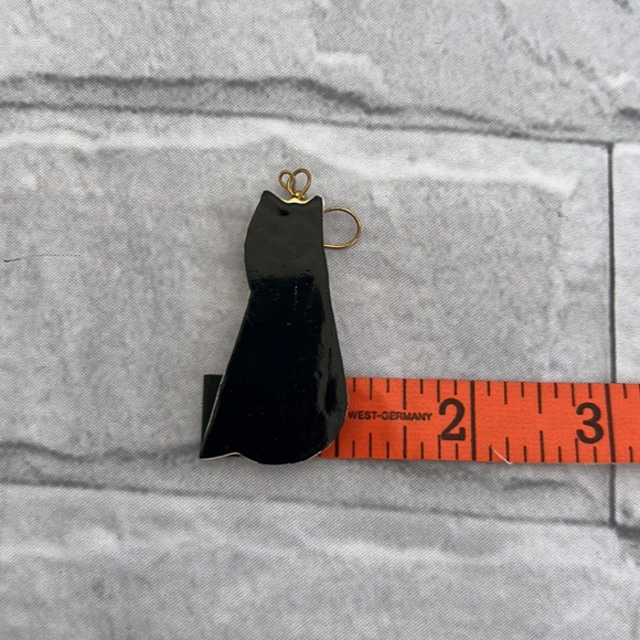 Vintage Wooden cat earrings 2.75” - Picture 5 of 6